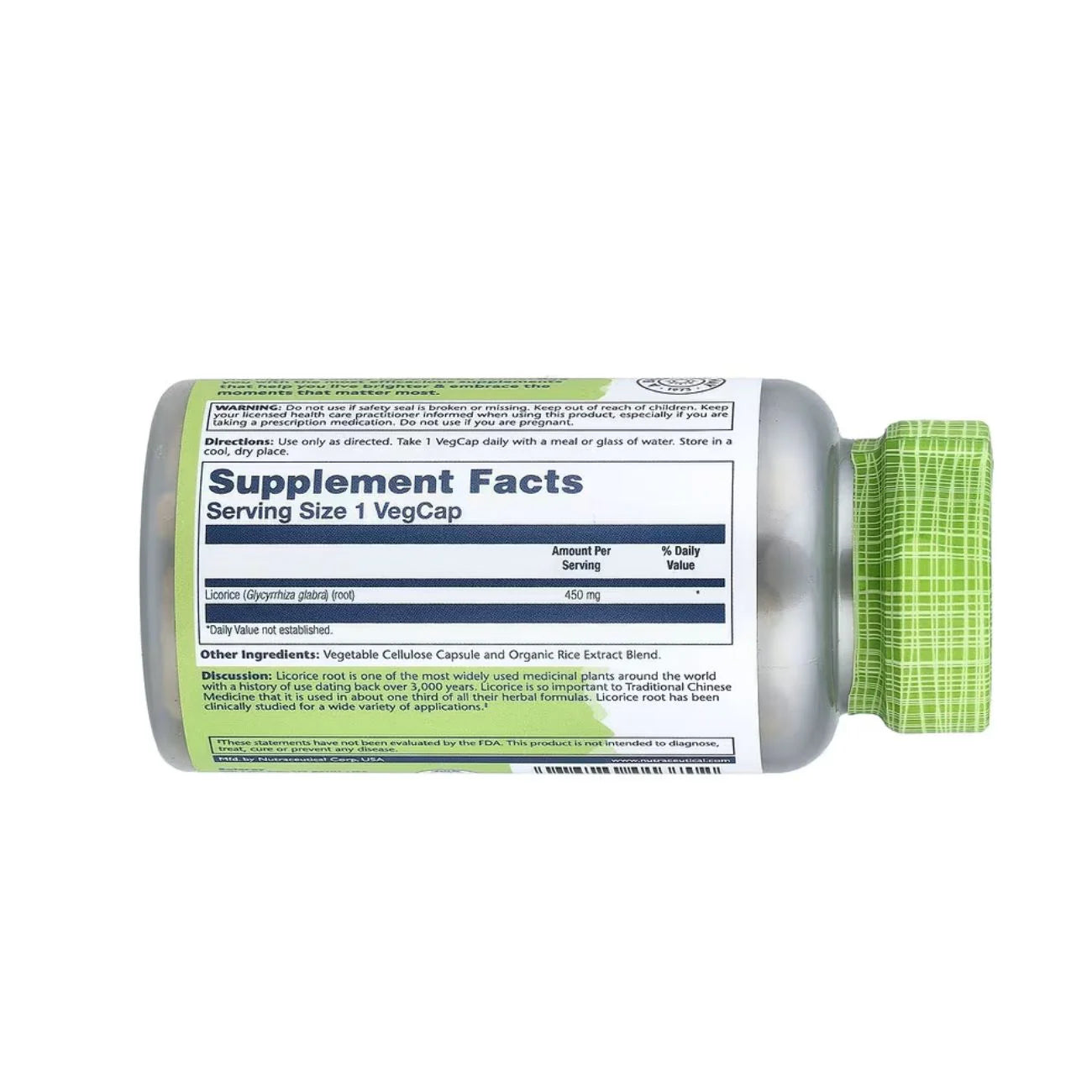 Solaray Licorice 450mg - Whole Root