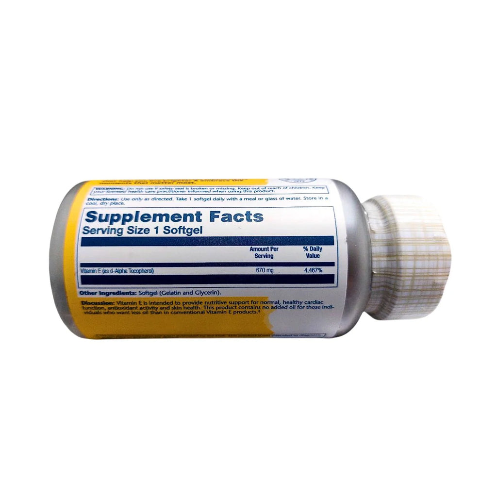 Solaray Vitamin E, D-Alpha Tocopherol 670mg