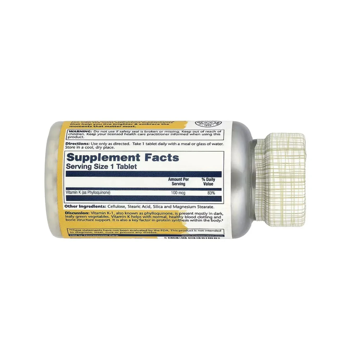Solaray Vitamin K 100mcg