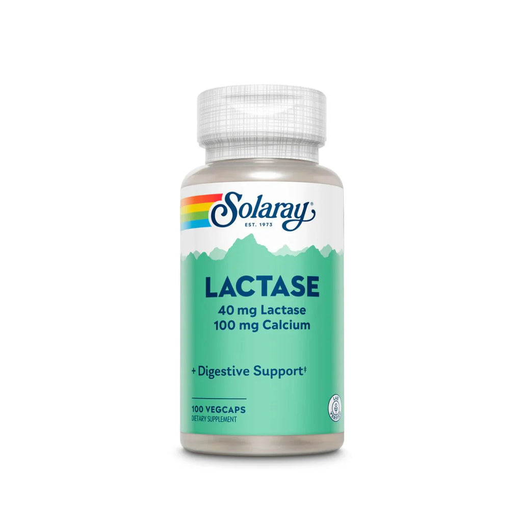 Solaray Lactase 40mg Supporting 4,000 IU Plus 100mg Calcium