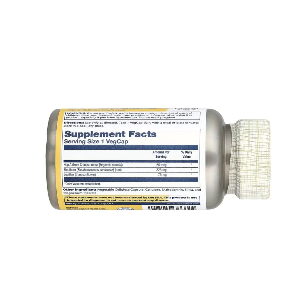 Solaray Hup A with 225mg Eleuthero - 50mcg Huperzine A from Chinese Moss