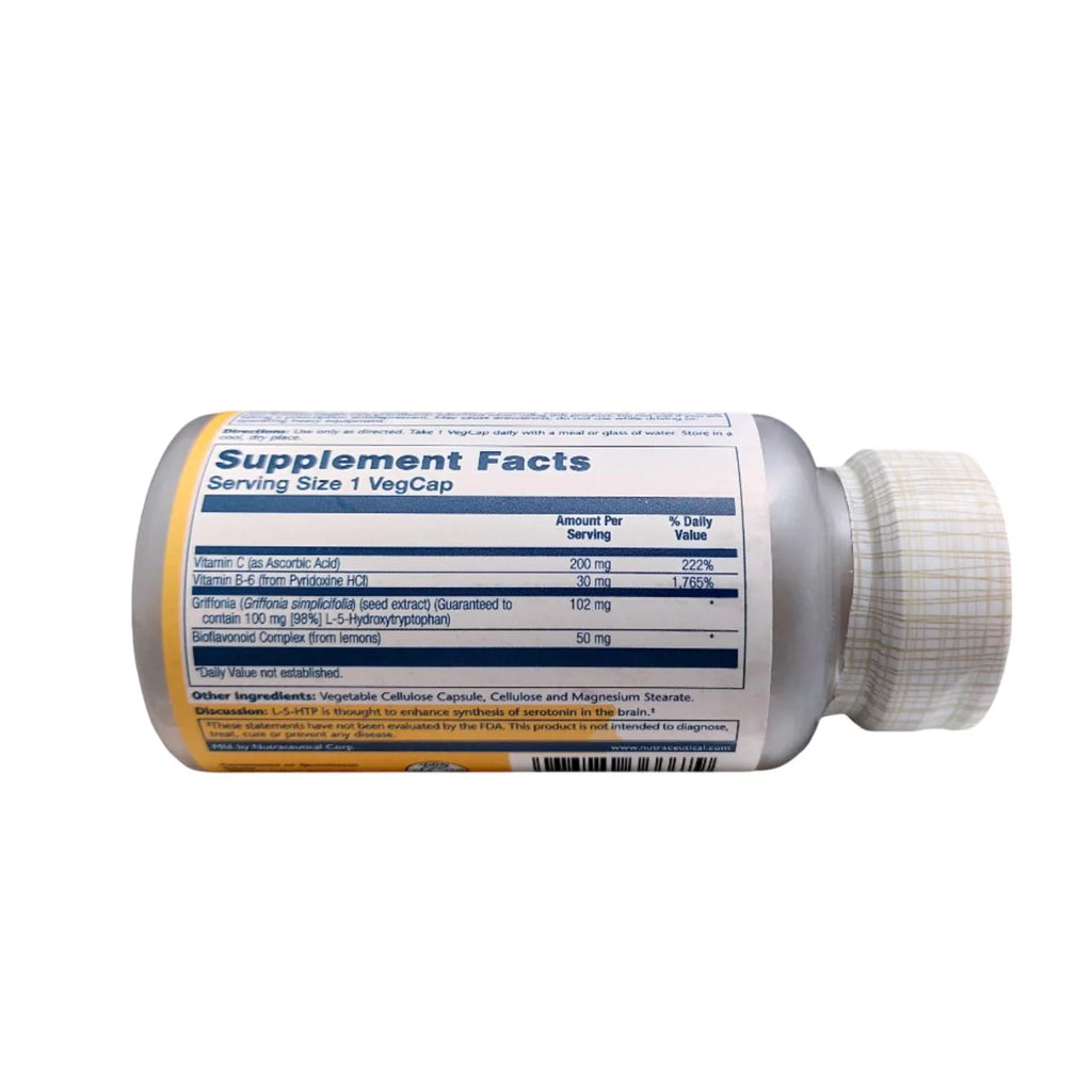 Solaray L-5-Hydroxy Tryptophan 100mg + Vitamins B-6 & C