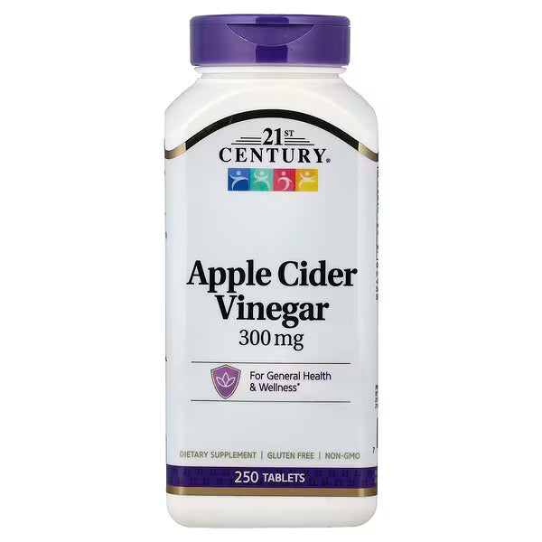 21ST CENTURY APPLE CIDER VINEGAR 300MG 250TABS