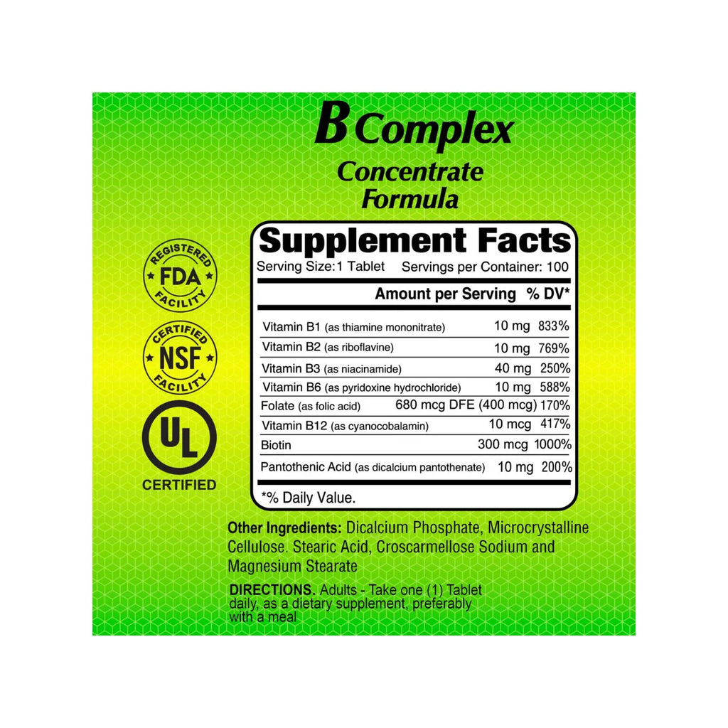 ALFA B-COMPLEX FORMULA 100 tabs