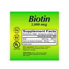 ALFA Biotin 5000 Mcg 100 Tabs