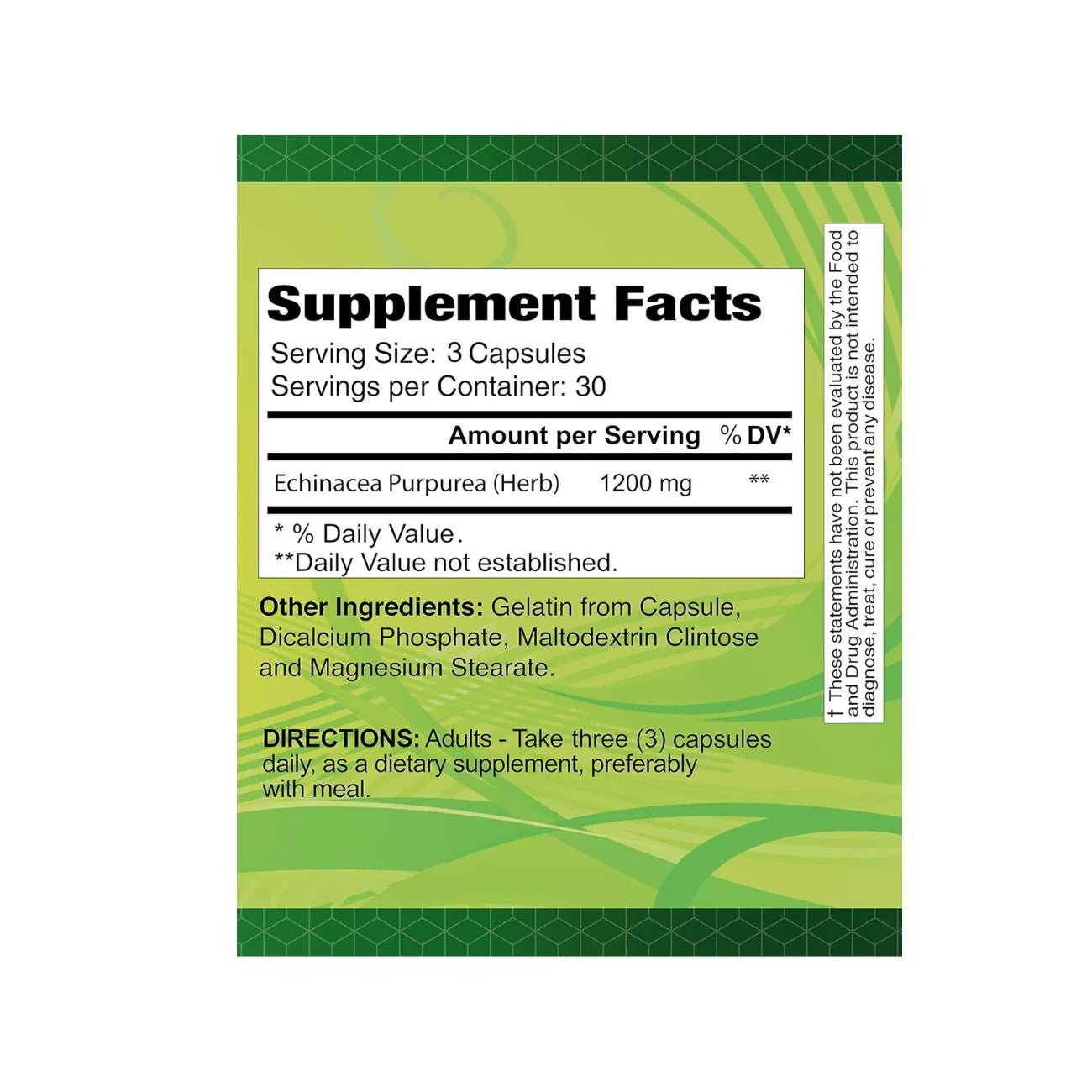 ALFA Echinacea 1200mg 90 Capsules