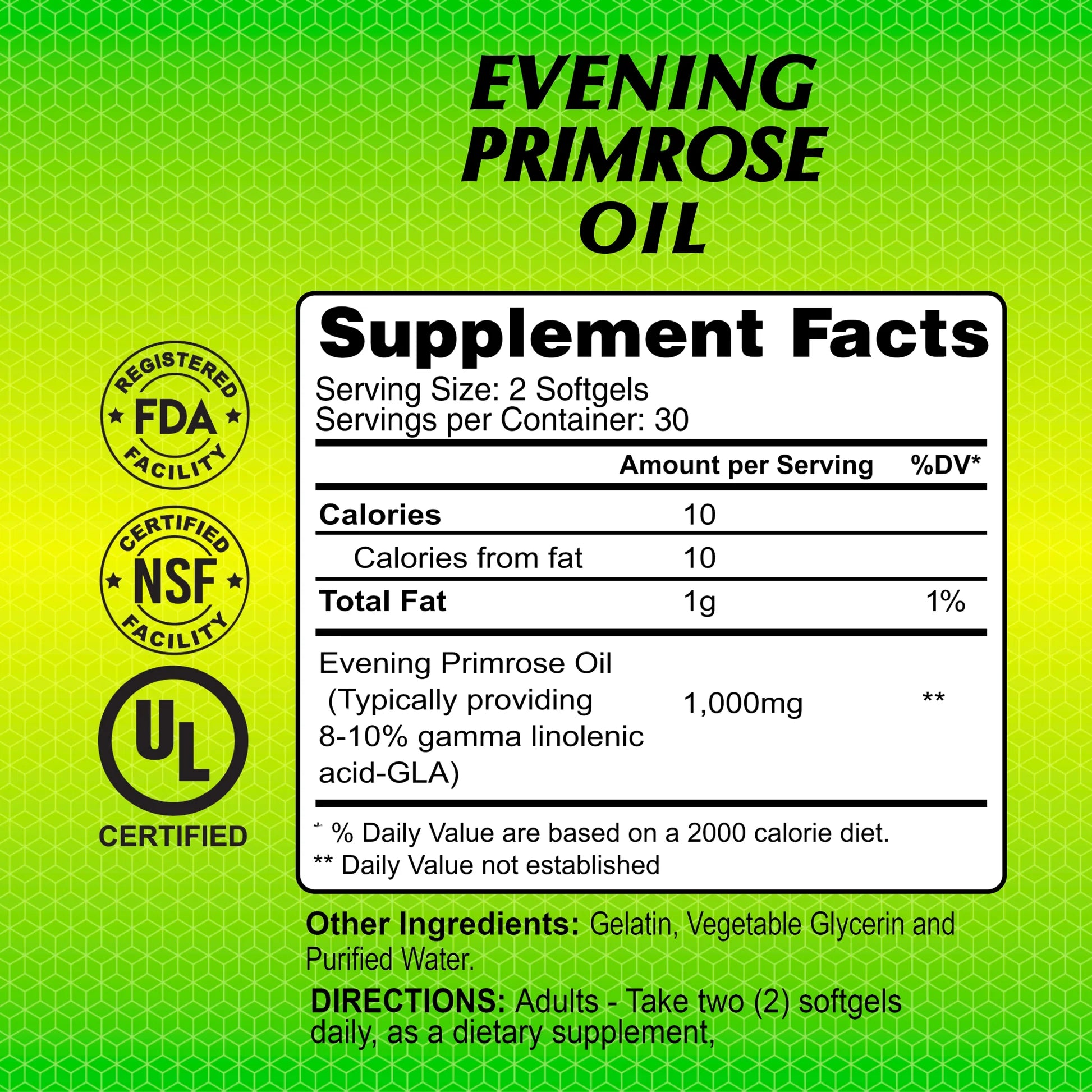 ALFA EVENING PRIMROSE OIL 60 SOFT