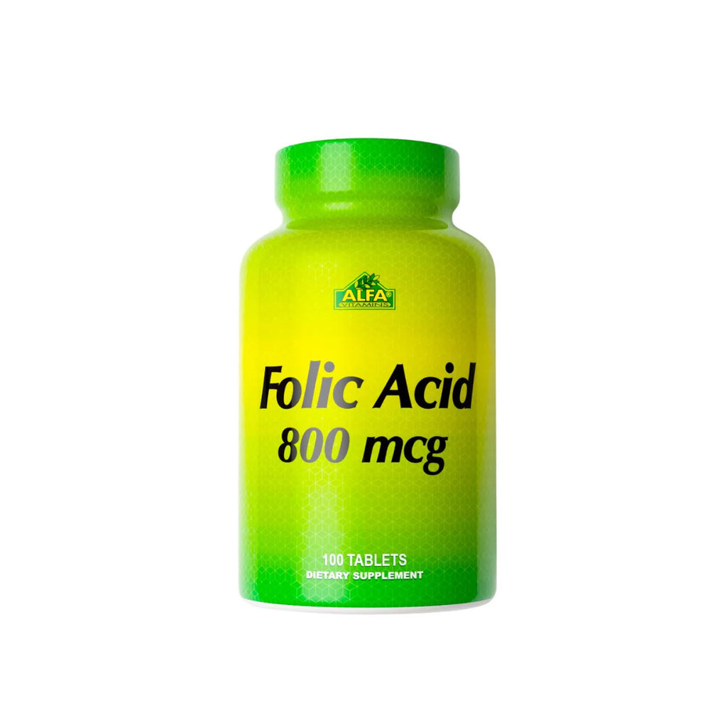 ALFA Folic Acid 800mcg 100 tabs