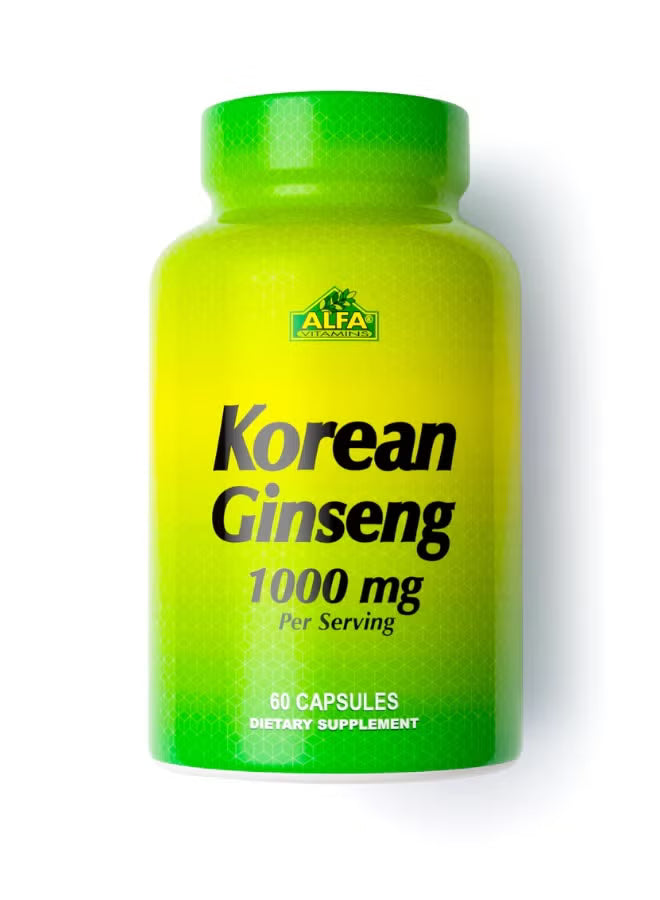 ALFA Korean Ginseng 1000 mg 60 Caps