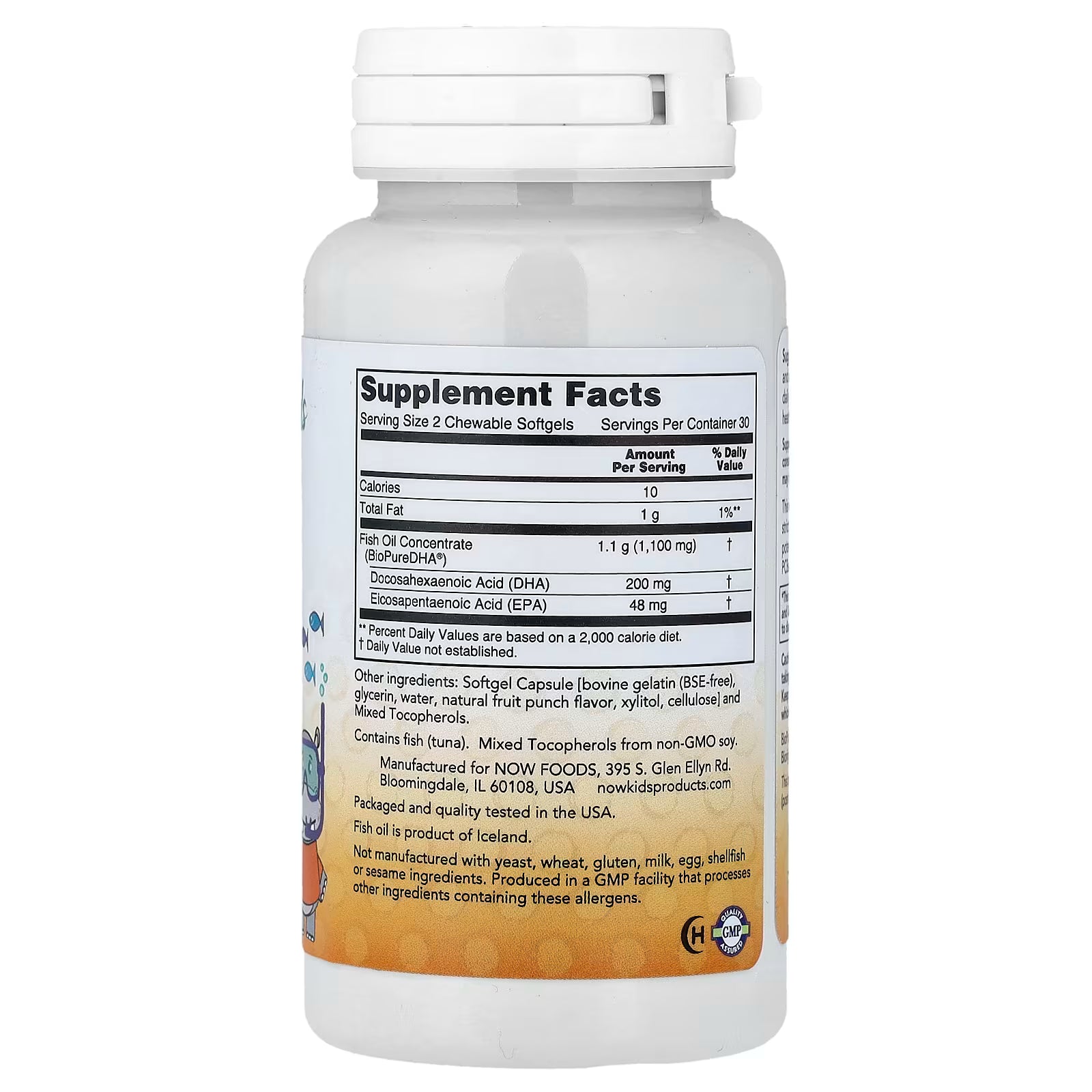 NOW Foods DHA-100 Chewable Softgels