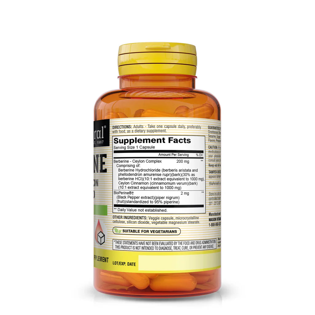 MASON BERBERINE CEYLON CINNAMON COMPLEX 60 CAPSULES