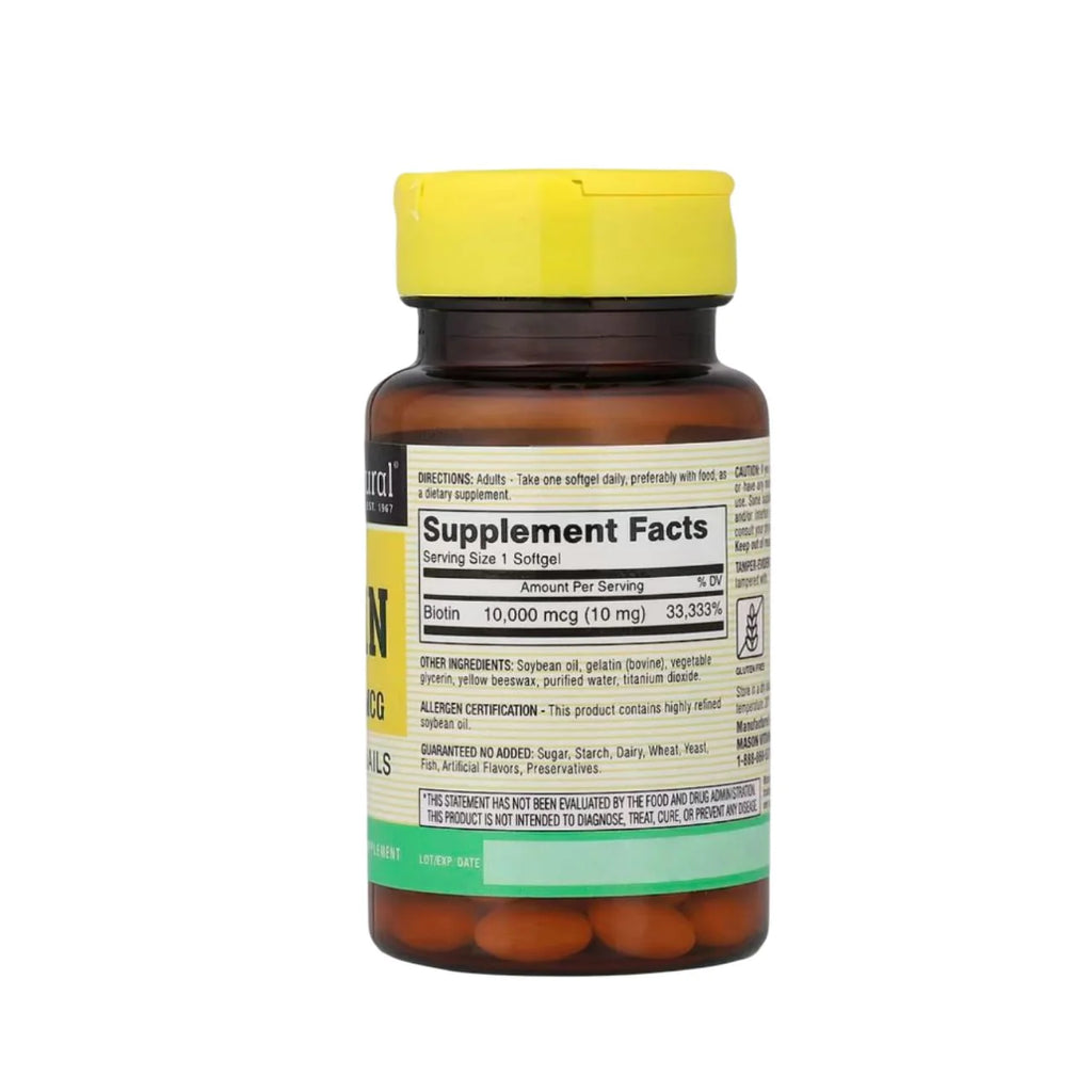 MASON MEGA BIOTIN 10000 MCG 50 SOFTGELS