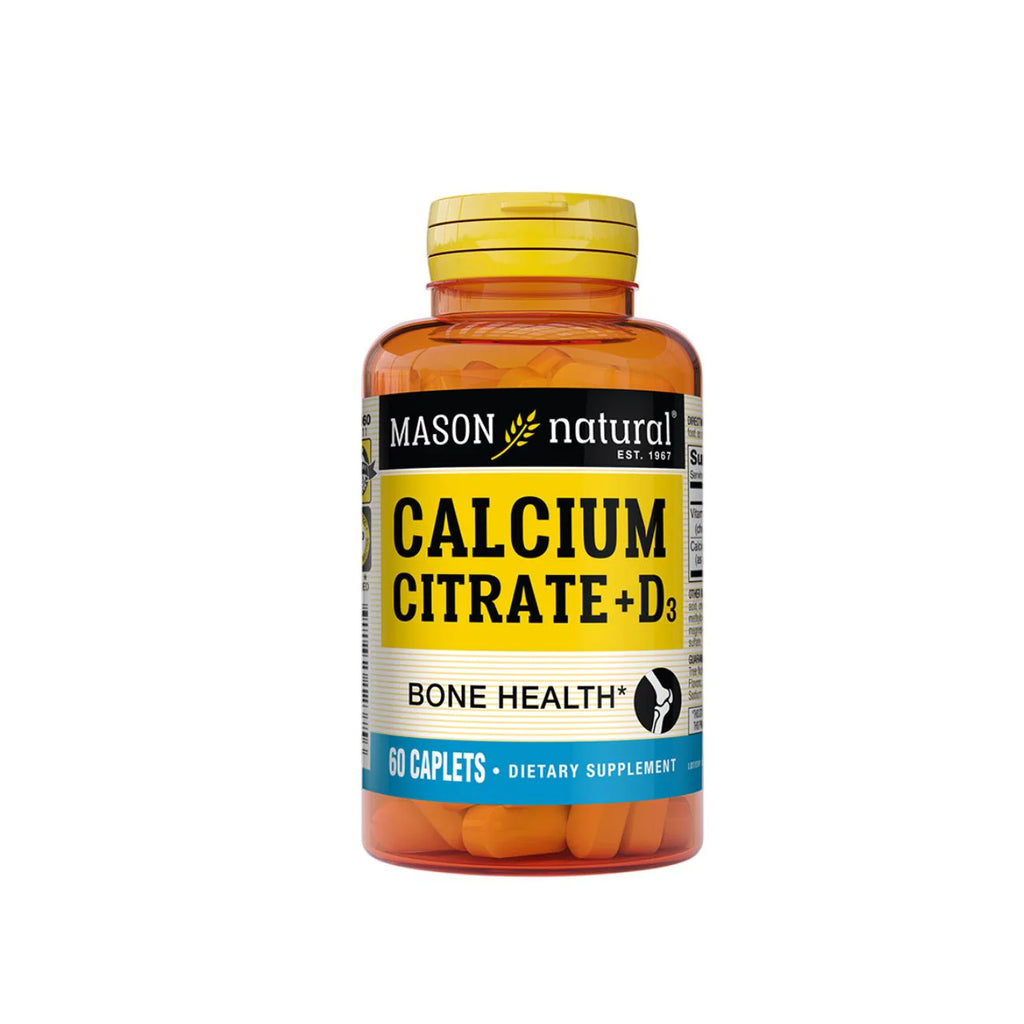MASON Calcium Citrate + Vit D3 60 Caplets
