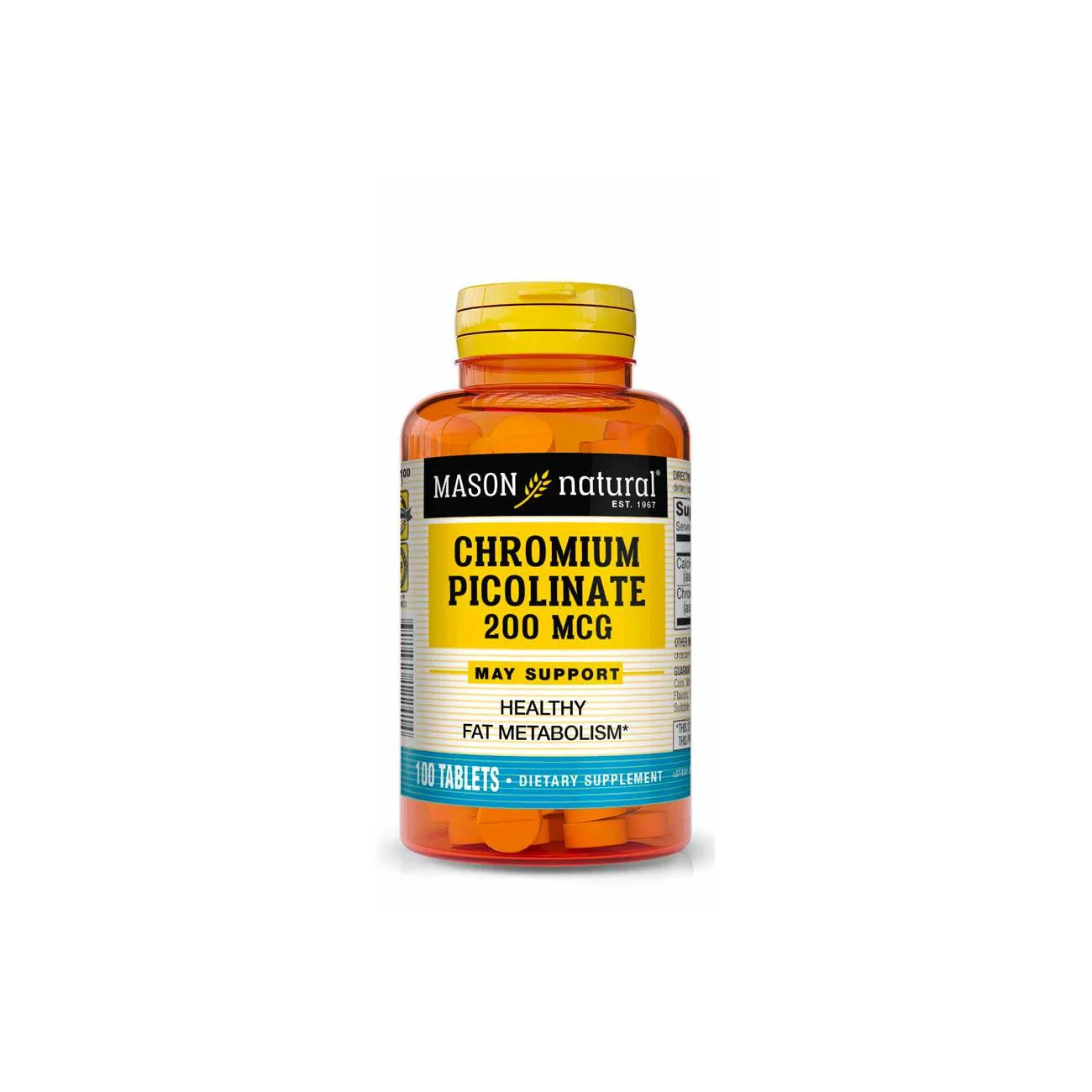 MASON Chromium Picolinate 200mcg 100 tab