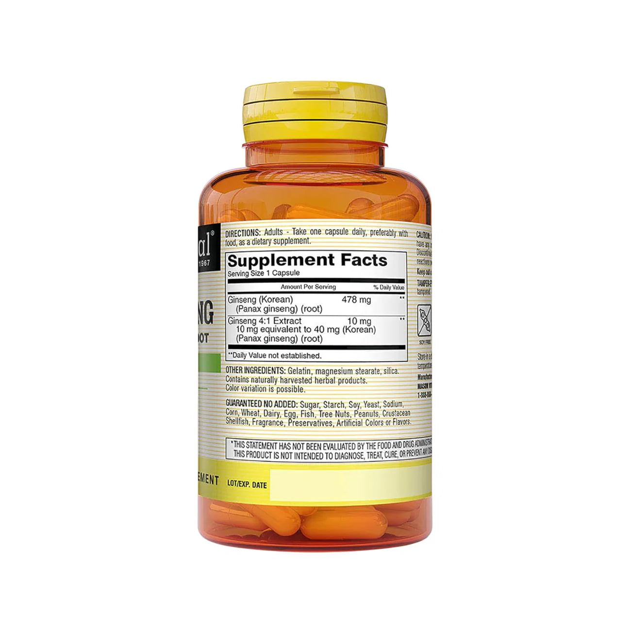 MASON Korean Ginseng 100 Caps
