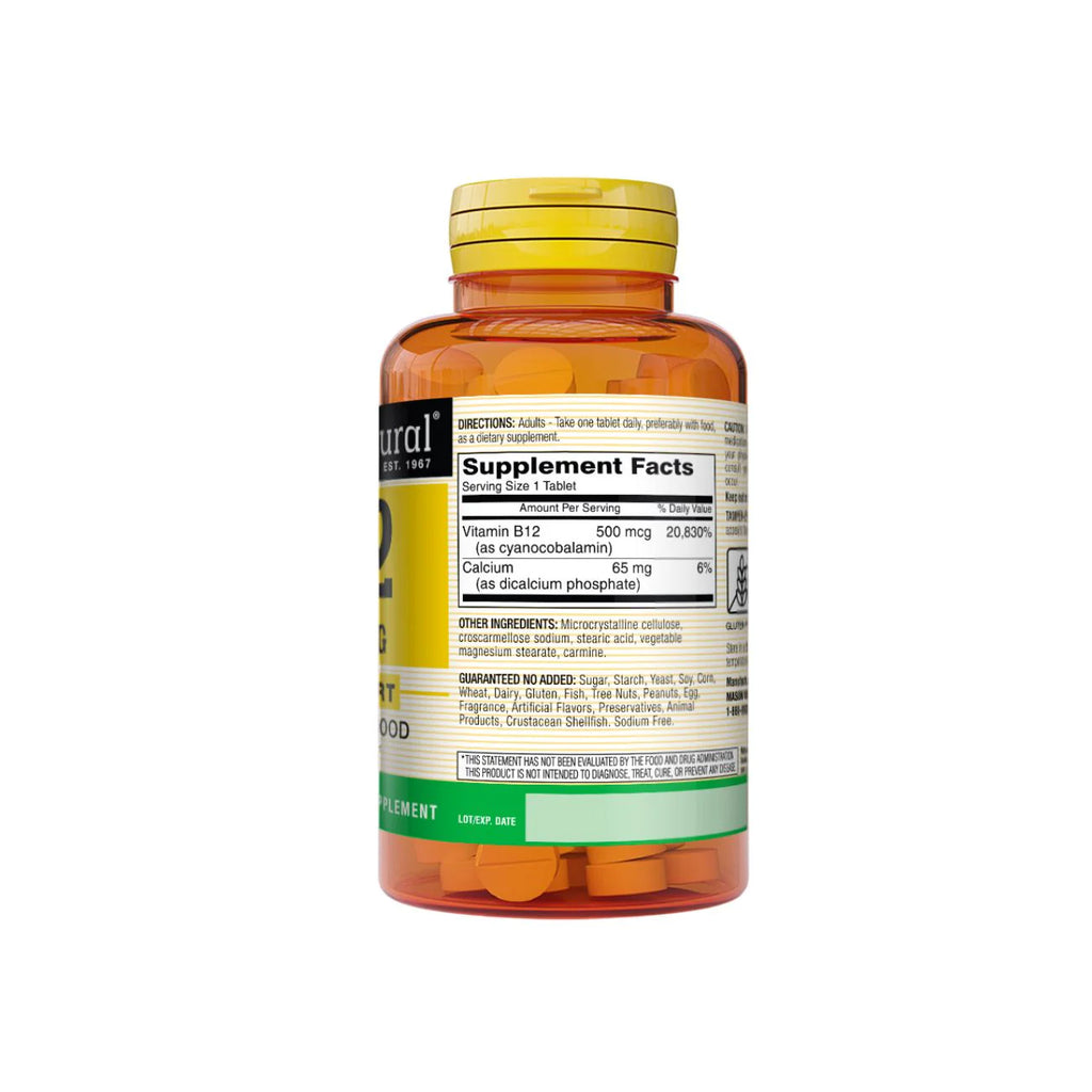 MASON Vitamin B12 500mcg 100 tab