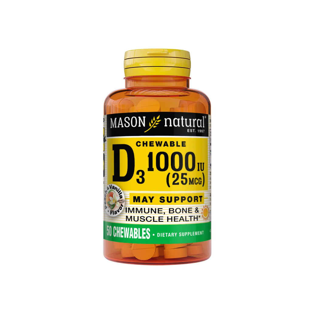 MASON Vitamin D3 1000 CHEWABLE Tabs