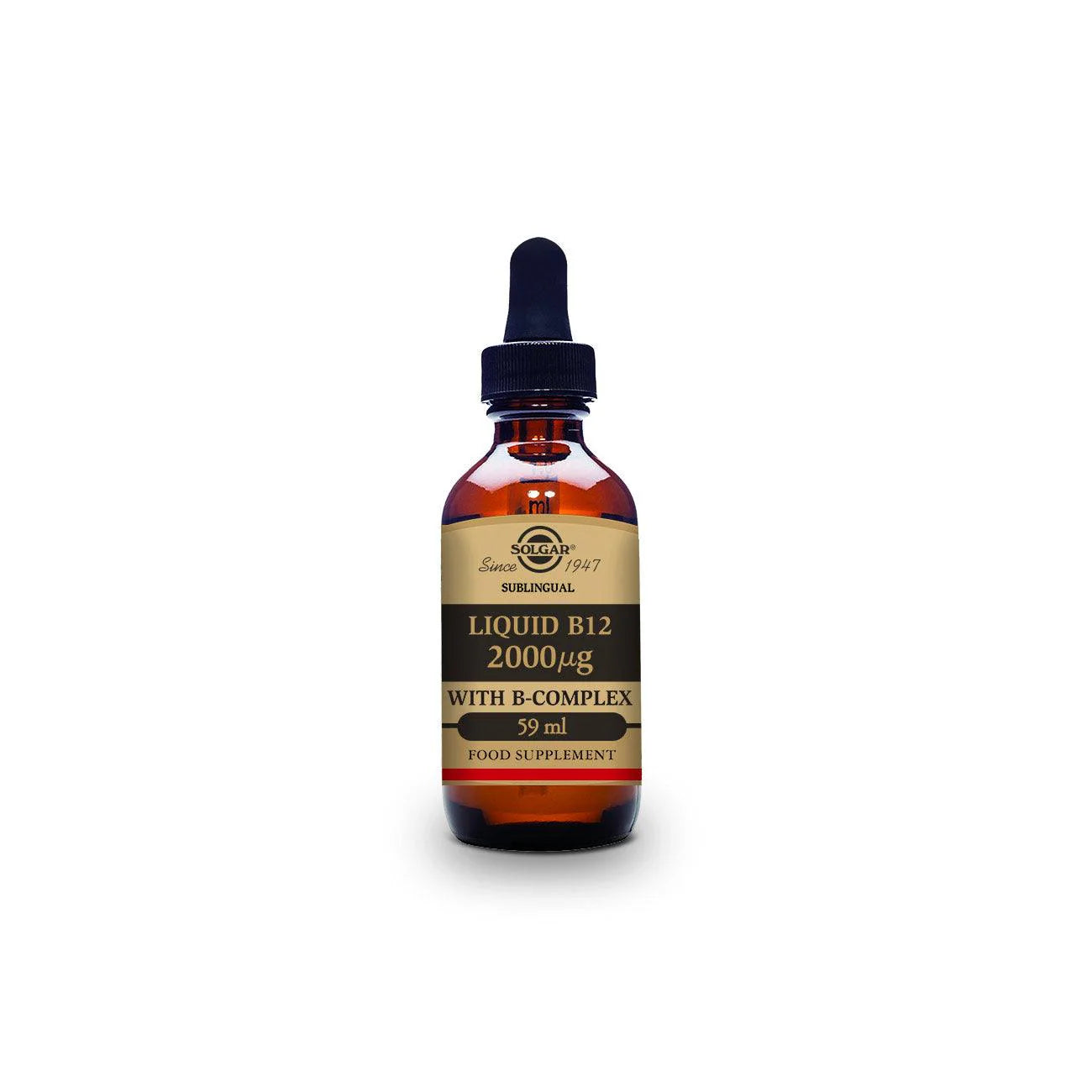 Solgar Sublingual Liquid B12 2000ug with B-Complex