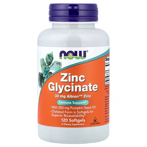 NOW Foods Zinc Glycinate 30 mg